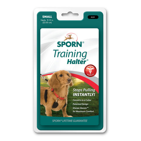 Sporn Training Halter for Dogs Black