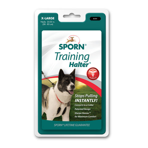 Sporn Training Halter for Dogs Black