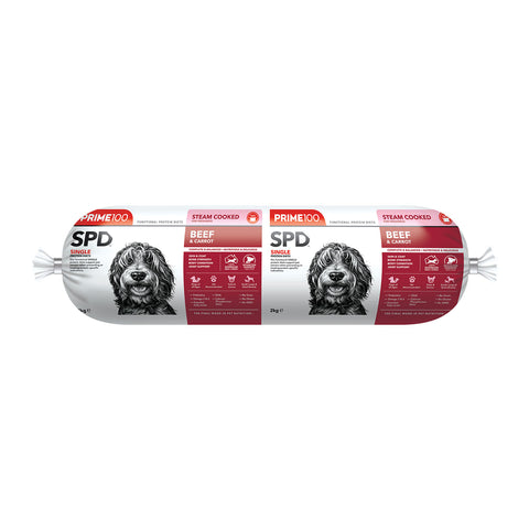 Prime100 Beef & Carrot Dog Roll 2kg