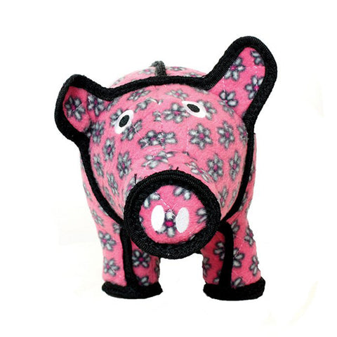 Tuffy Barnyard Series Polly Piggy Pink Dog Toy