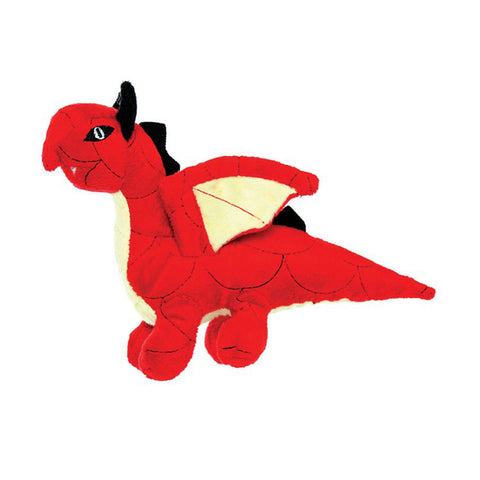 Tuffy MIGHTY Toy Jr Dragon Red Dog Toy