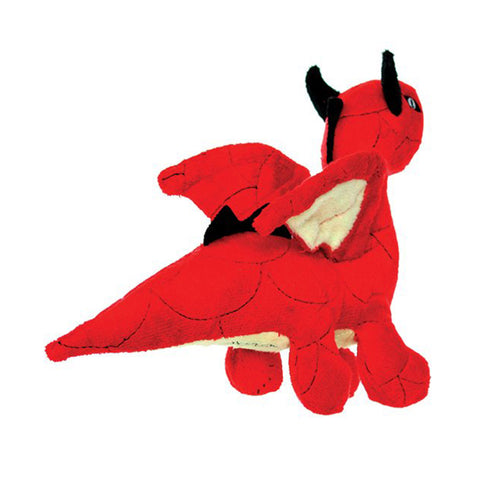 Tuffy MIGHTY Toy Jr Dragon Red Dog Toy