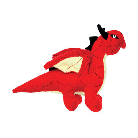 Tuffy MIGHTY Toy Jr Dragon Red Dog Toy