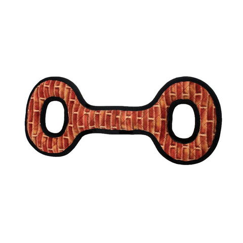 Tuffy Mega Tug-Oval Brick Print Dog Toy