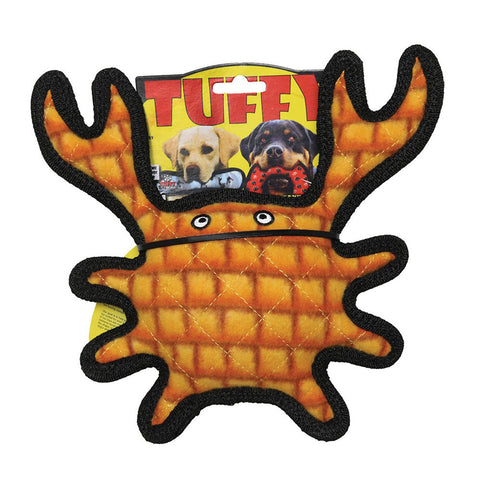 Tuffy Sea Creatures Medium Crab Orange Dog Toy