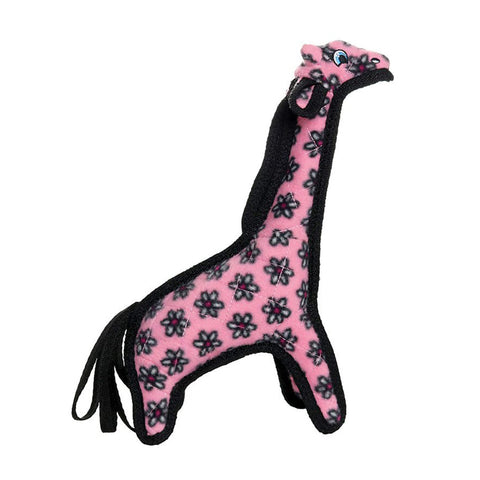 Tuffy Zoo Animal Series Jr Giraffe Pink Dog Toy