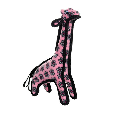 Tuffy Zoo Animal Series Jr Giraffe Pink Dog Toy