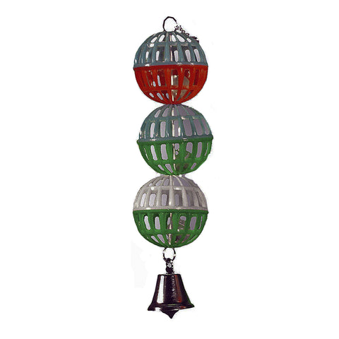 Cheeky Bird Triple Lattice Balls with Bell Bird Toy