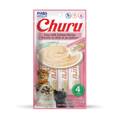 Inaba Churu Tuna with Salmon Cat Treats 4pk