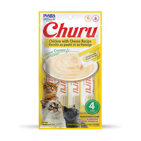 Inaba Churu Chicken with Cheese Cat Treats 4pk