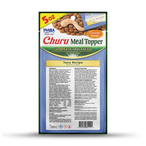 Inaba Meal Topper Churu Tuna Dog Treats 48g Tubes 3pk