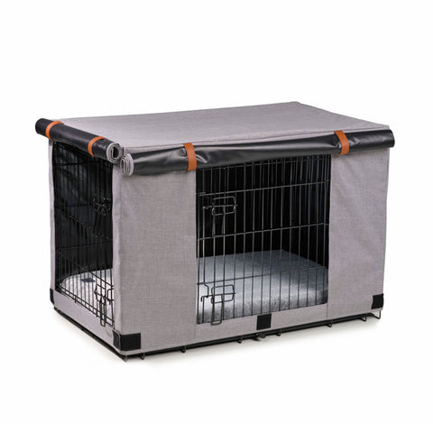 Superior Pet Goods Urban Crate Cover Twilled Canvas Mid Grey