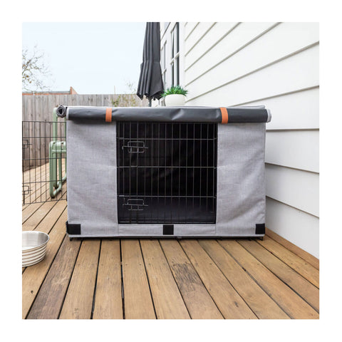 Superior Pet Goods Urban Crate Cover Twilled Canvas Mid Grey