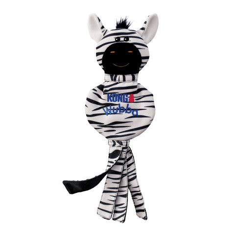 KONG Wubba No Stuff Zebra Dog Toy Large