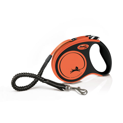 Flexi Xtreme Tape Dog Lead 5m Orange/Black