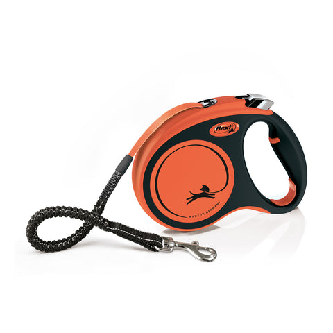 Flexi Xtreme Tape Dog Lead 5m Orange/Black