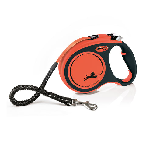 Flexi Xtreme Tape Dog Lead 5m Orange/Black