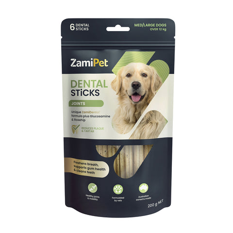 ZamiPet Dental Sticks Joints Dog Treats Medium / Large 6pk