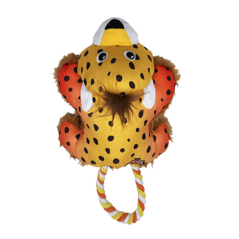 KONG Cozie Tuggz Cheetah Dog Toy