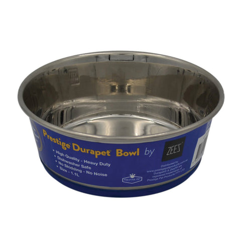 Zeez DuraPet Premium Stainless Steel Nonslip Pet Bowl