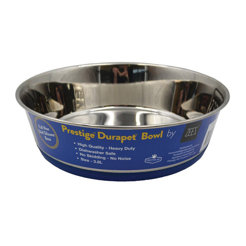 Zeez DuraPet Premium Stainless Steel Nonslip Pet Bowl