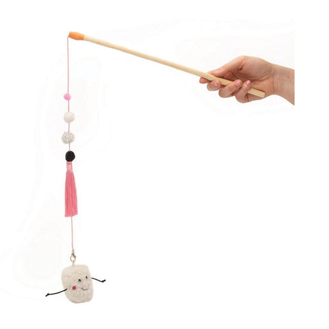 ZippyClaws Zippystick Marshmallow Interactive Wand Cat Toy