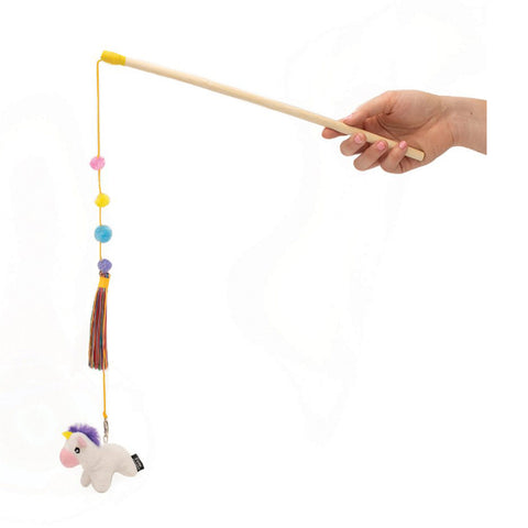 ZippyClaws Zippystick Unicorn Interactive Wand Cat Toy