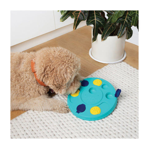 ZippyPaws SmartyPaws Puzzler Feeder for Dogs Teal 28cm