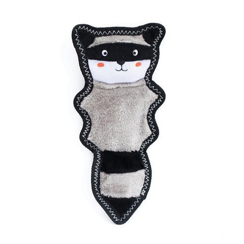 ZippyPaws Z-Stitch Skinny Peltz Raccoon Dog Toy