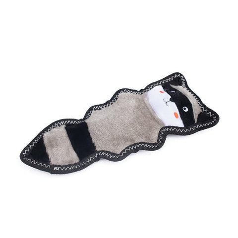 ZippyPaws Z-Stitch Skinny Peltz Raccoon Dog Toy