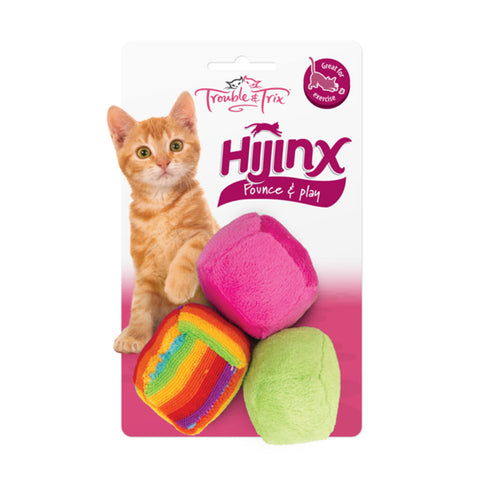 Trouble & Trix HiJinx Balls Cat Toy 3pk