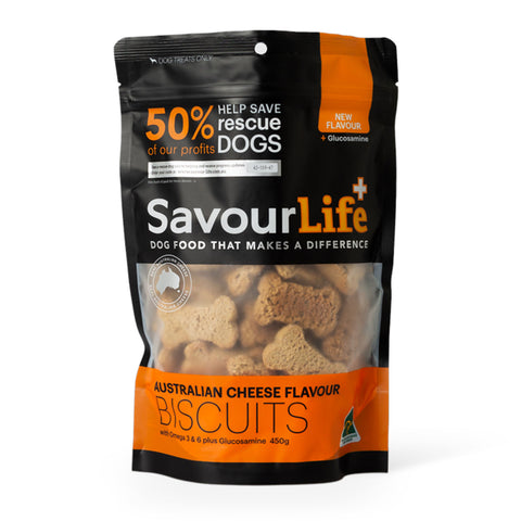 SavourLife Cheese Flavour Biscuits Dog Treats 450g