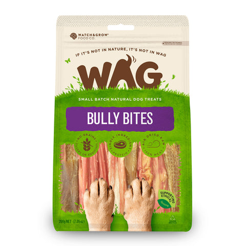 WAG Bully Bites Dog Treats 200g