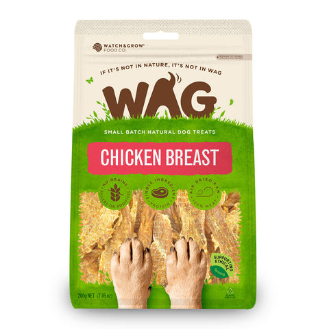 WAG Chicken Breast Dog Treats 200g