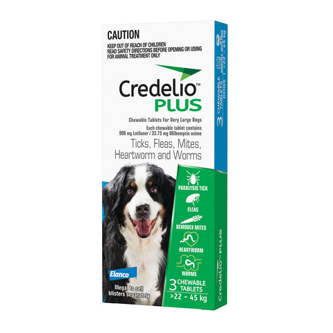 Credelio Plus Dog 22 - 45kg Blue