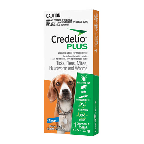 Credelio Plus Dog 5.5 - 11kg Orange