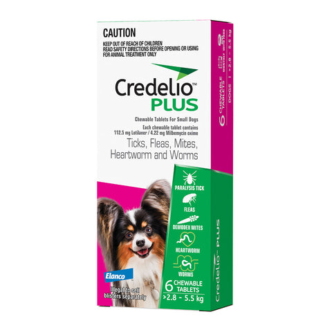 Credelio Plus Dog 2.8 - 5.5kg Pink