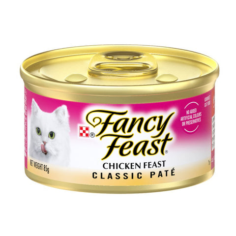 Fancy Feast Chicken Classic Pate Kitten Wet Cat Food 85g