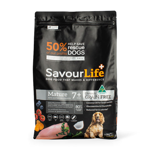 SavourLife Grain Free Mature 7+ Chicken Adult Dry Dog Food