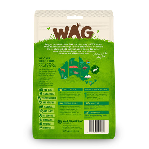 WAG Kangaroo Cubes Dog Treats 200g