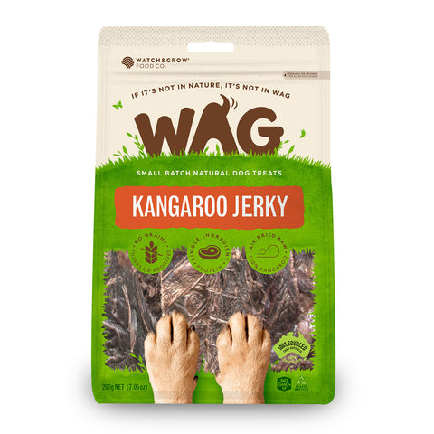 WAG Kangaroo Jerky Dog Treats 200g