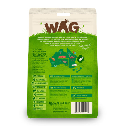 WAG Kangaroo Jerky Dog Treats 200g