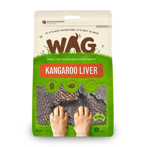 WAG Kangaroo Liver Dog Treats 200g