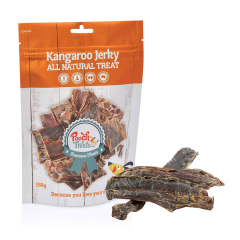 Pooch Treats Kangaroo Jerky Dog Treats 1kg