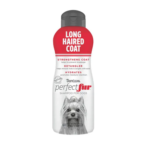 Tropiclean PerfectFur Long Haired Coat Shampoo for Dogs 473ml