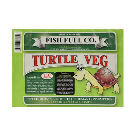 Fish Fuel Co Turtle Veg Frozen Turtle Food 110g