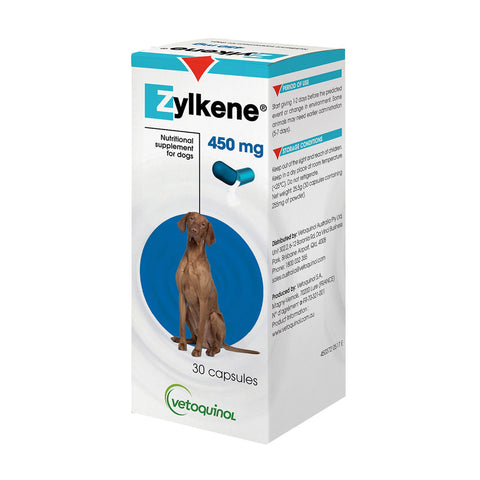 Zylkene Anxiety & Behaviour Capsules for Dogs & Cats 30pk