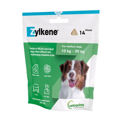 Zylkene Anxiety & Behaviour Chews for Dogs 10 - 30kg 225mg 14pk