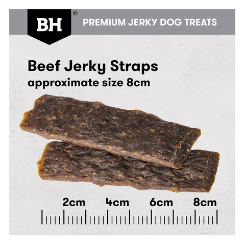 Black Hawk Beef Jerky Straps Dog Treat 100g