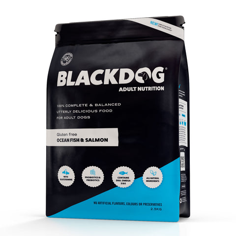 Blackdog Salmon, Ocean Fish, Rice & Vegetables Adult Dry Dog Food